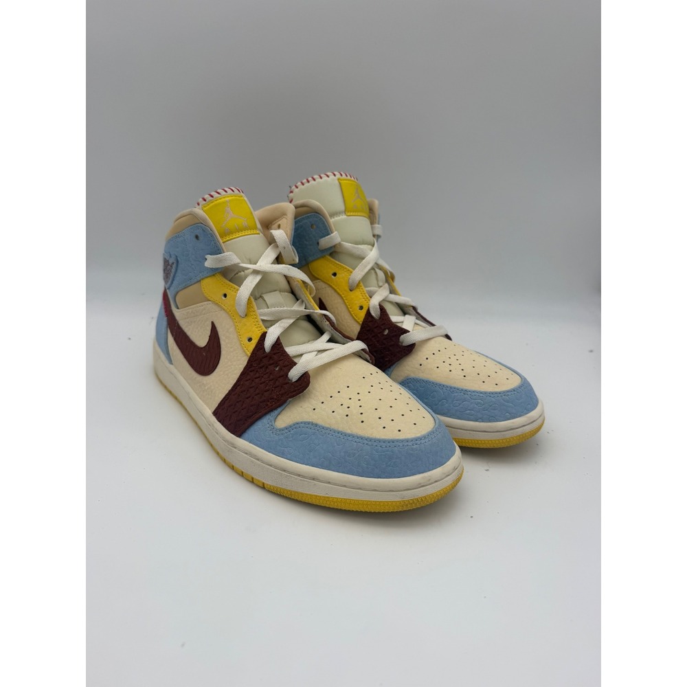Jordan 1 Mid SE Fearless Maison Chateau Rouge CU2803-200 Mens 12 Multi-Color